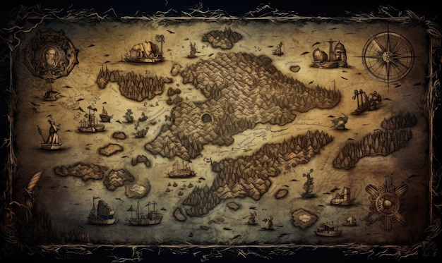 Una mappa del mondo di Warcraft