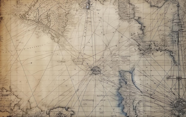 Una mappa dell'Oceano Pacifico mostra la costa e il nome della nave.