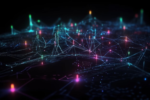 Una mappa della città delle luci con la scritta "digitale".