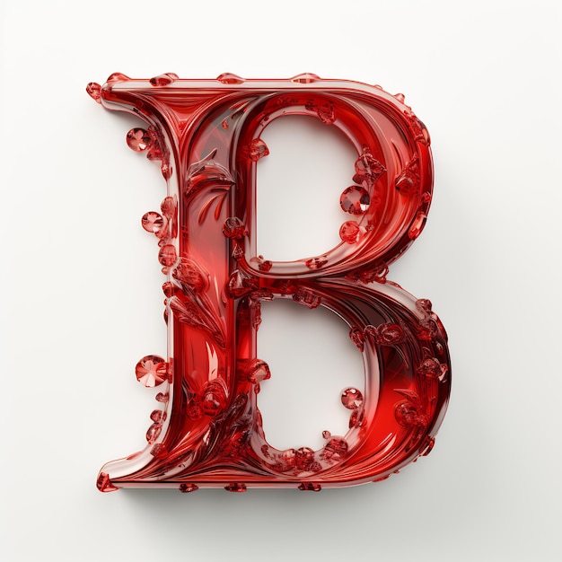 una marca d'acqua trasparente della lettera B