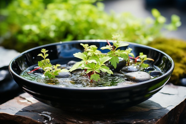 una mitica sorgente dove l'acqua della fontana ravviva Ai generati