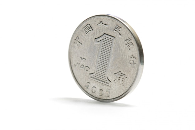 Una moneta d&#39;argento cinese