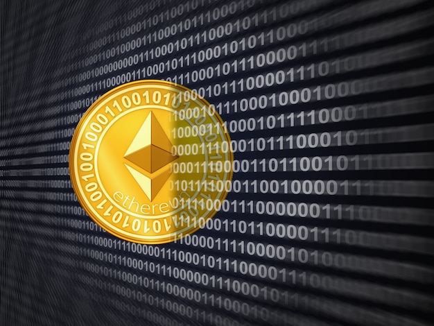 Una moneta di ethereum