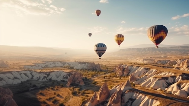 Una mongolfiera in Cappadocia