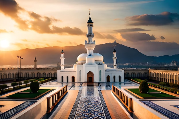 Una moschea nella città di Muscat, Oman