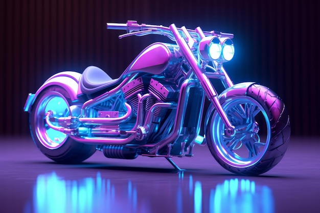 una moto 3D