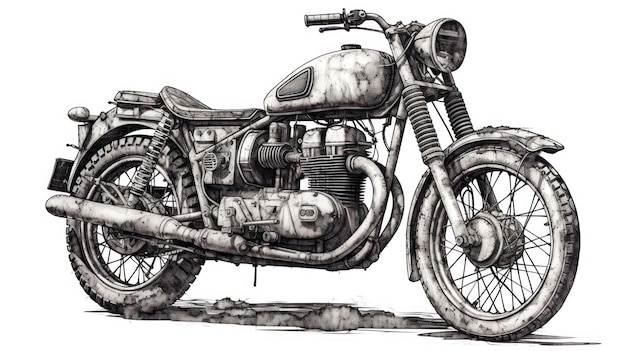 Una moto del club motociclistico.