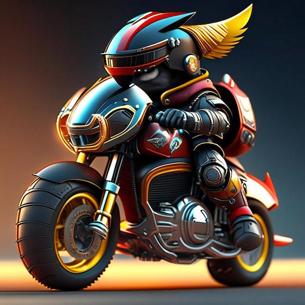 una motocicletta con un casco davanti e la scritta "la parola" dietro.