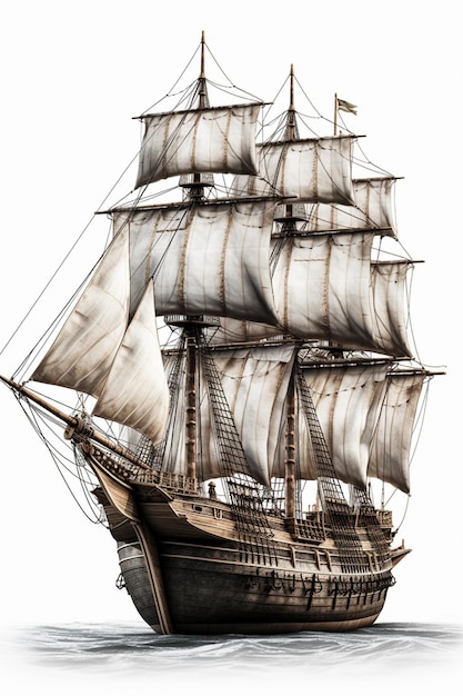 Una nave con una vela bianca e il numero 2 sul davanti.