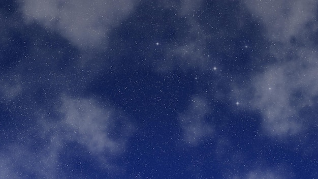 una notte stellata con uno sfondo celeste