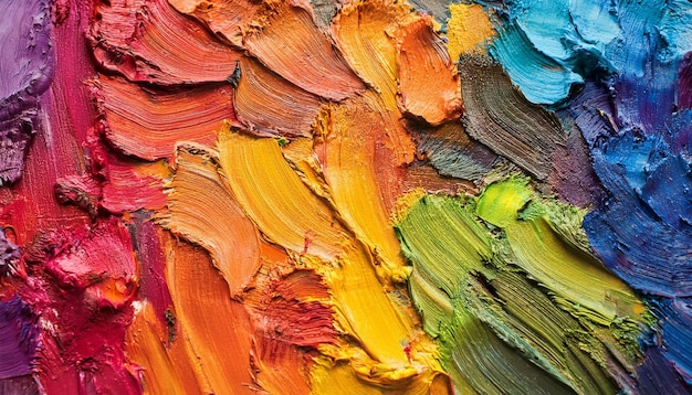 una palette colorata con diversi colori e colori