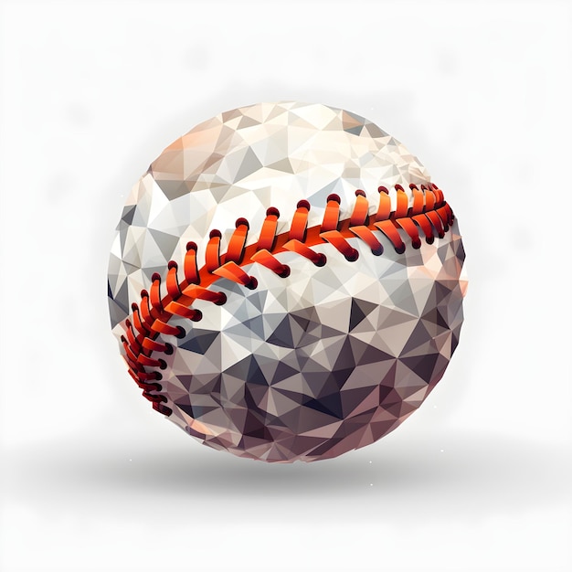 Una palla da baseball con una cucitura rossa sopra