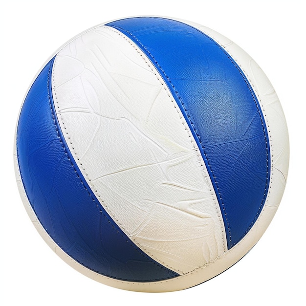 una pallavolo blu e bianca con una striscia bianca e una strisca blu