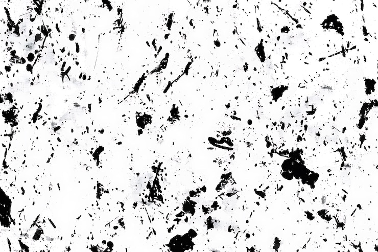 Foto una parete bianca con vernice bianca e nera e uno sfondo bianco e nero