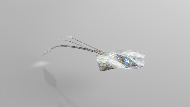 Una pastinaca di diamanti su uno sfondo chiaro il concetto di natura e animali d'illustrazione