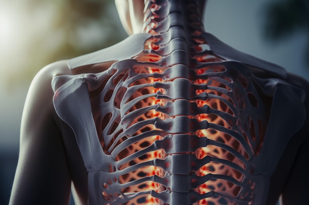 Una persona ha l'osteoporosi