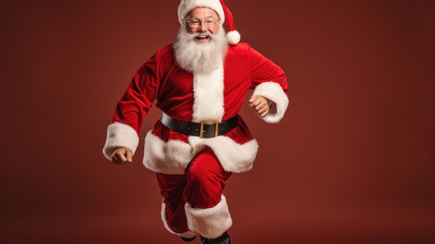 Una persona vestita da Babbo Natale