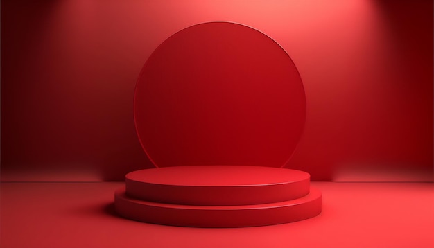 Una piattaforma rossa sofisticata ed elegante per elevare il tuo marchio