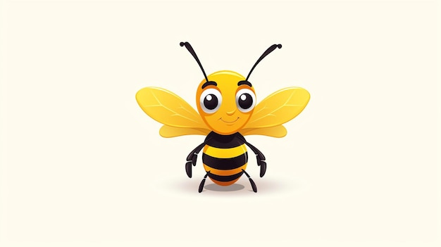 una piccola e carina vespa in stile vettoriale