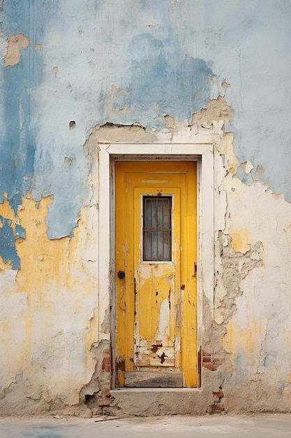 una piccola porta in un muro