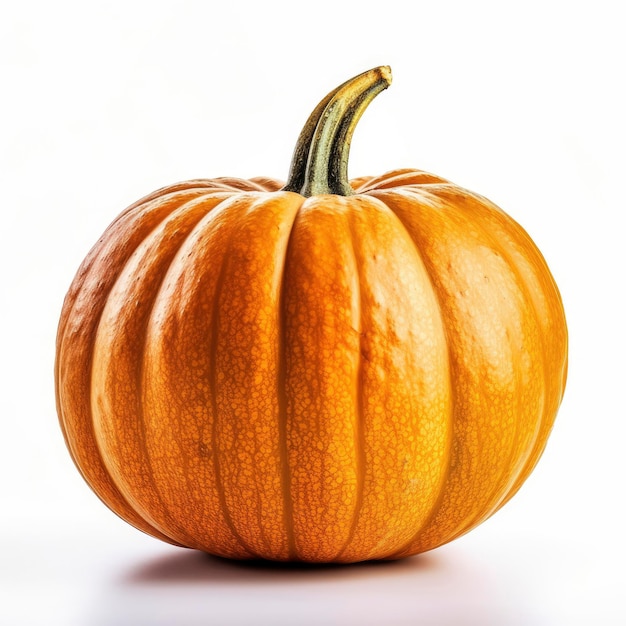 Una piccola zucca arancione.