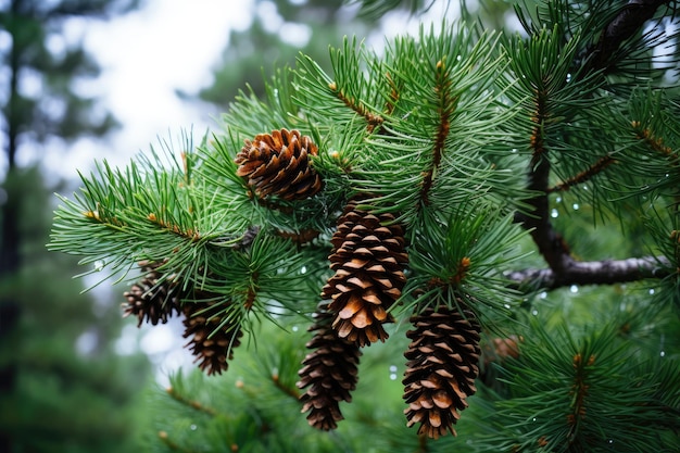 una pigne su un albero