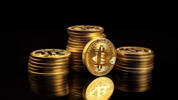 Una pila di bitcoin