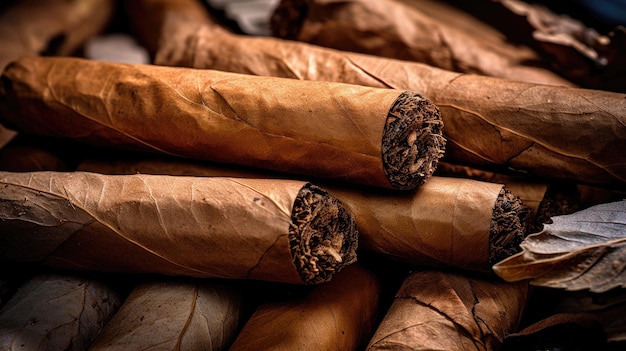 Una pila di sigari con sopra la scritta "cigars".