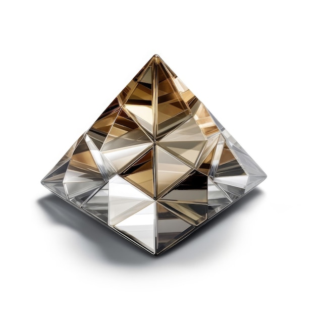 Una piramide a forma di diamante con sopra la parola diamante