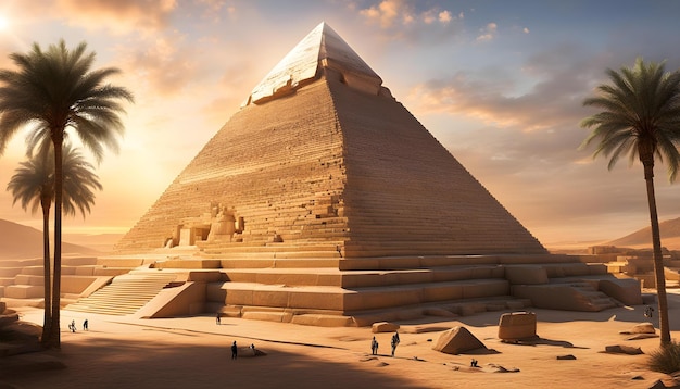 una piramide con la parola piramidi su di essa
