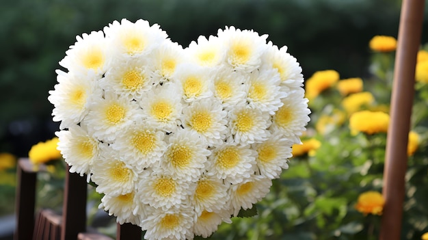 Una primavera abbraccia fiori a forma di cuore per il tuo amore Progetti a tema