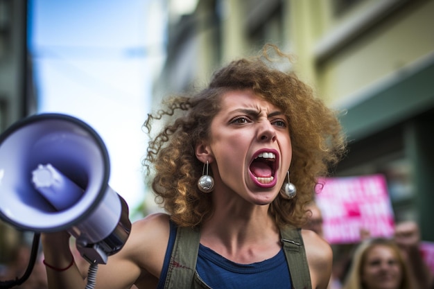 Una protesta asiatica in cui i partecipanti lottano per la parità di diritti e l'accettazione delle persone con una non tradizione