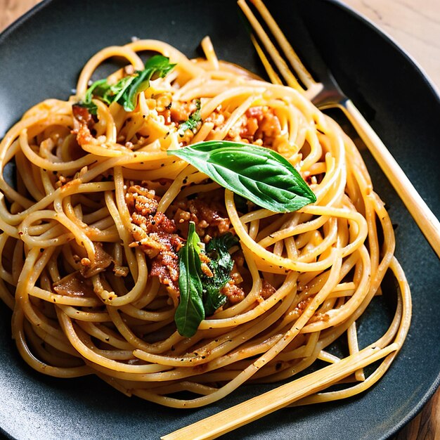 Una raccolta di cibo sopra un piatto