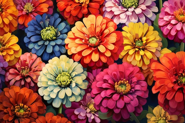 una raccolta di fiori colorati dalla collezione di fiori dalla collezione.