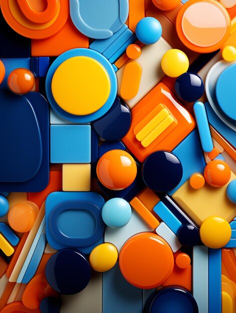 una raccolta di pillole e capsule colorate con uno sfondo blu
