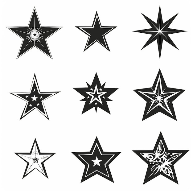 una raccolta di stelle e una stella con le parole quot star quot su di loro