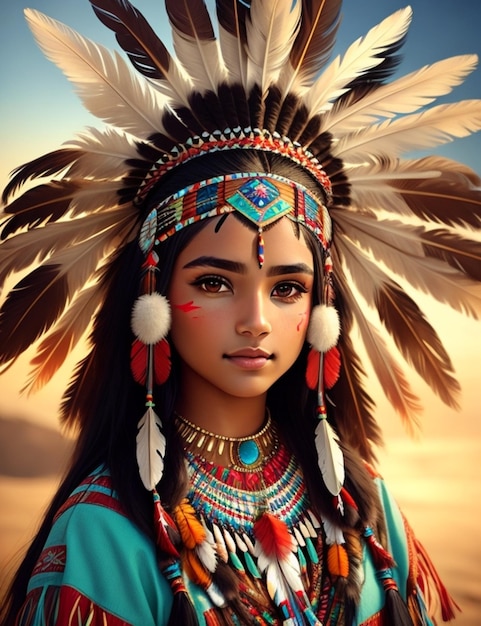 Una ragazza della tribù.
