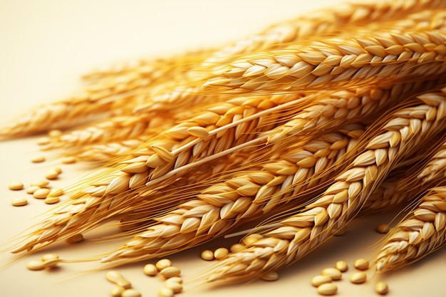 Una rappresentazione fantasiosa del grano in un'illustrazione splendidamente realizzata