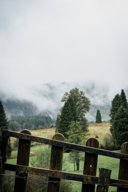 Una recinzione in campagna