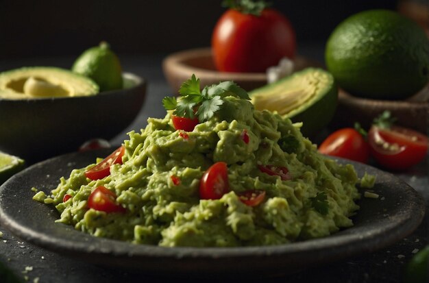 Una ripresa cinematografica del guacamole che viene preparato in sl