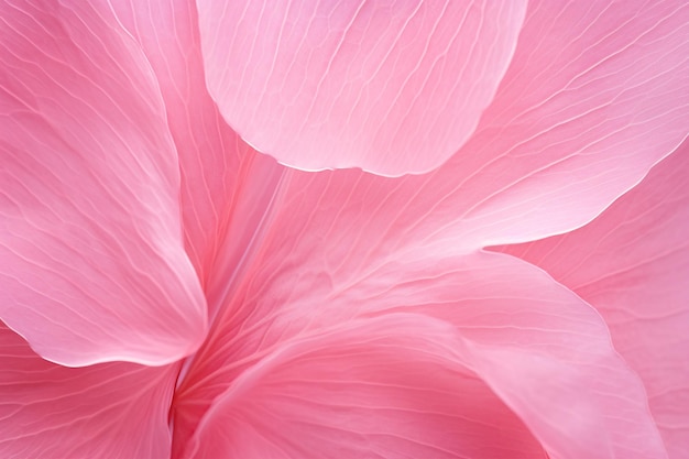 Una ripresa macro di un primo piano di petali rosa che crea uno sfondo astratto con texture di fiori