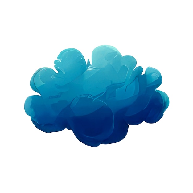 Una risorsa di gioco acquerello nuvola blu