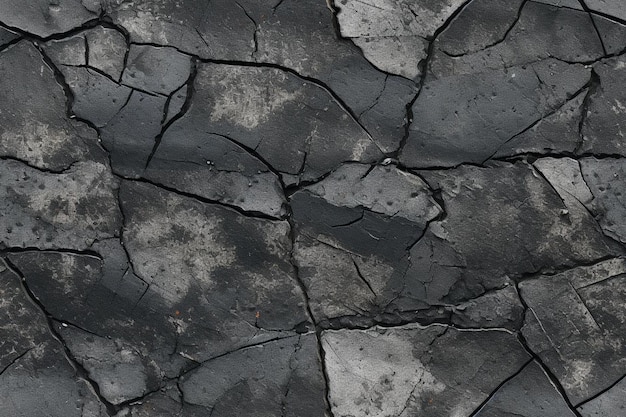 una roccia lavica nera con fondo nero e fondo scuro.