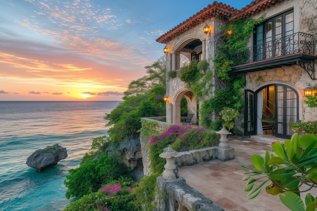 Una romantica villa al mare