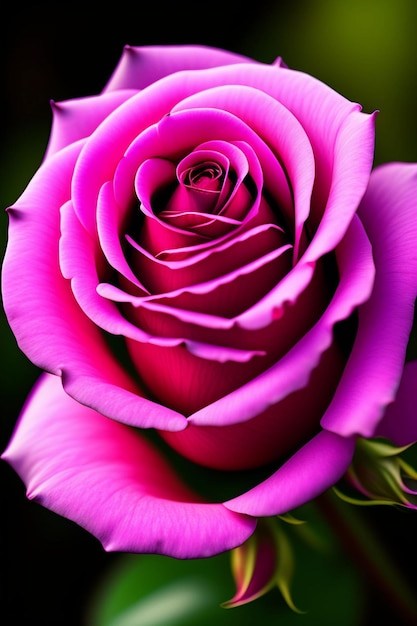 Una rosa rosa con sopra la parola amore