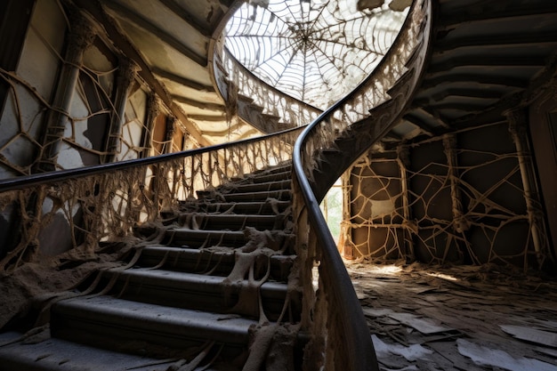 una scala in un edificio