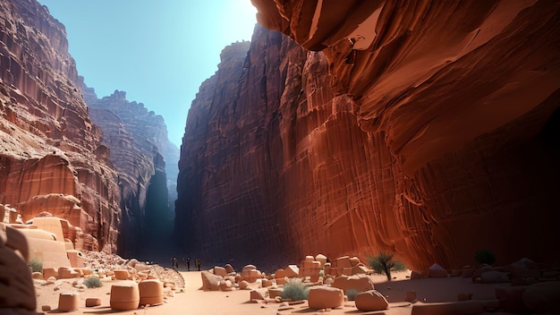 Una scena del deserto con una scena del deserto e una scena del deserto.