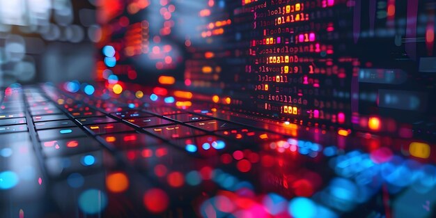 Una scheda JavaScript virtuale su un portatile utilizzata da un programmatore Concept Virtual Programming JavaScript Development Laptop Setup