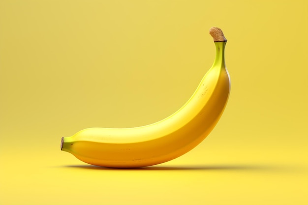 Una semplice banana isolata