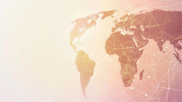 Una semplice, pulita e moderna illustrazione della mappa del mondo Perfetta per le agenzie di viaggio e le aziende di viaggio globali che cercano un design minimalista